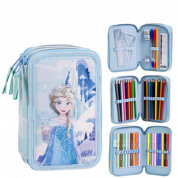 Disney Frozen Frosty 3-level filled pencil case