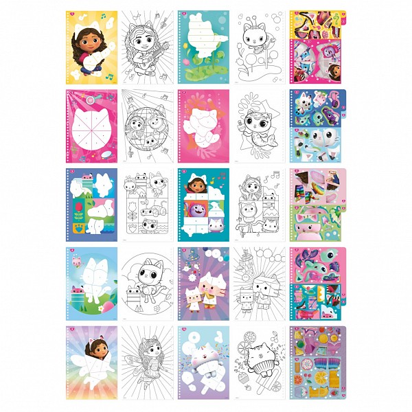 Gabbys Dollhouse Sprinkle Party puzzle sticker and coloring set CCG421028