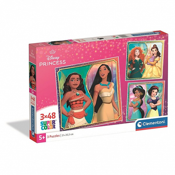 Disney Princess 3x48 pieces puzzle Clementoni CMC25064