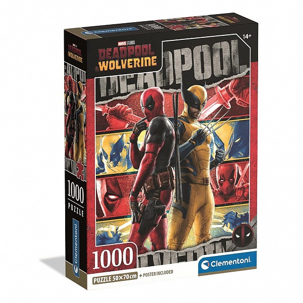 Deadpool Wolverine & 1000-piece Compact puzzle Clementoni  CMC37050