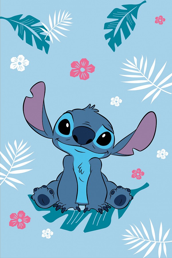 Disney Lilo and Stitch Blue polar blanket 100x150cm