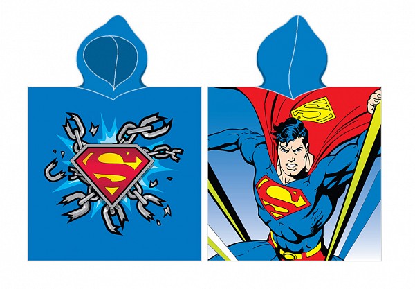 Superman Chain beach towel poncho 55x110 cm