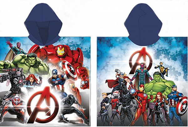 Avengers Heroes beach towel poncho 55x110 cm (Fast Dry)