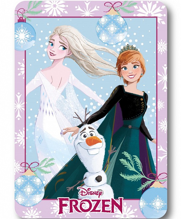Disney Frozen Holiday Christmas Polar Fleece Blanket 100x140cm