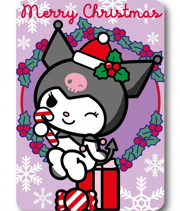 Hello Kitty Kuromi Christmas Fleece Blanket 100x140cm