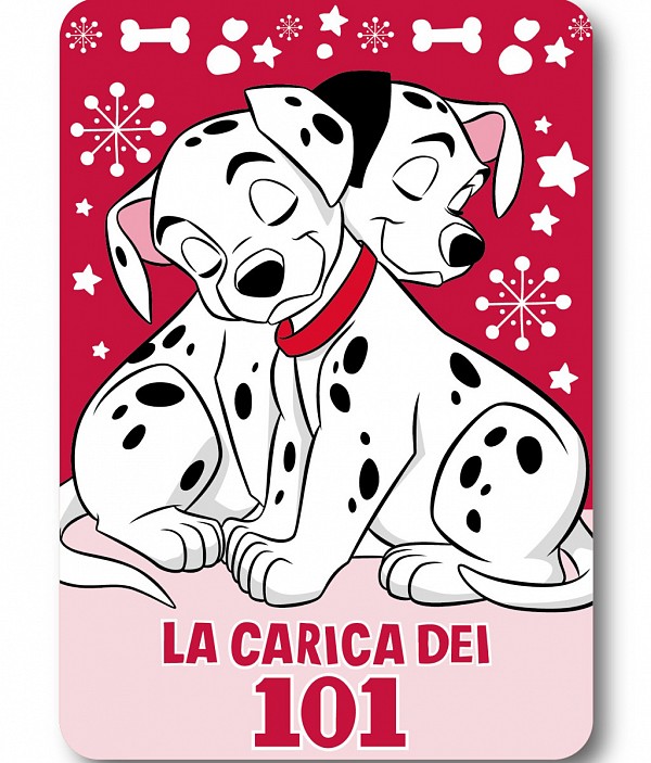 Disney 101 Dalmatians Cuddle Spots polar blanket 100x140cm