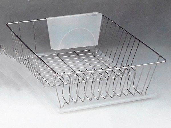 Πιατοθήκη Inox Με Πλαστικό Δίσκο