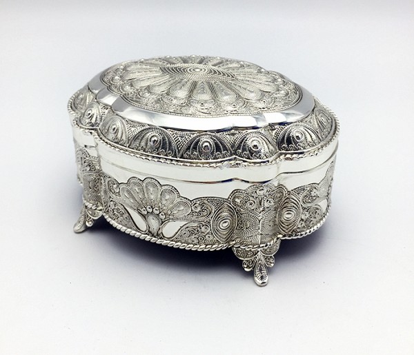 Μπιζουτιέρα Επάργυρη Λακαριστή 104HQ17956 LM