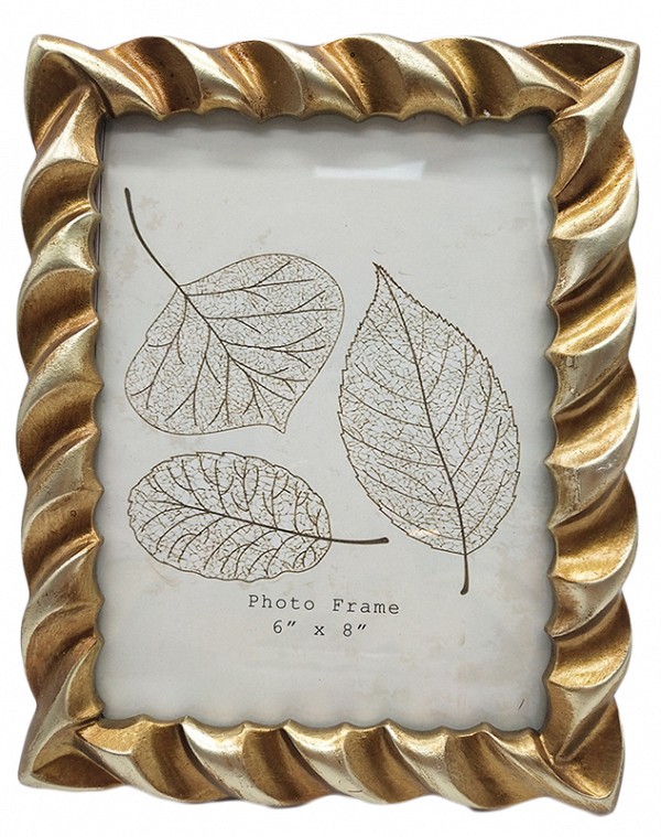 Κορνίζα Polyresin Χρυσή 20474-68-G 15×20εκ.