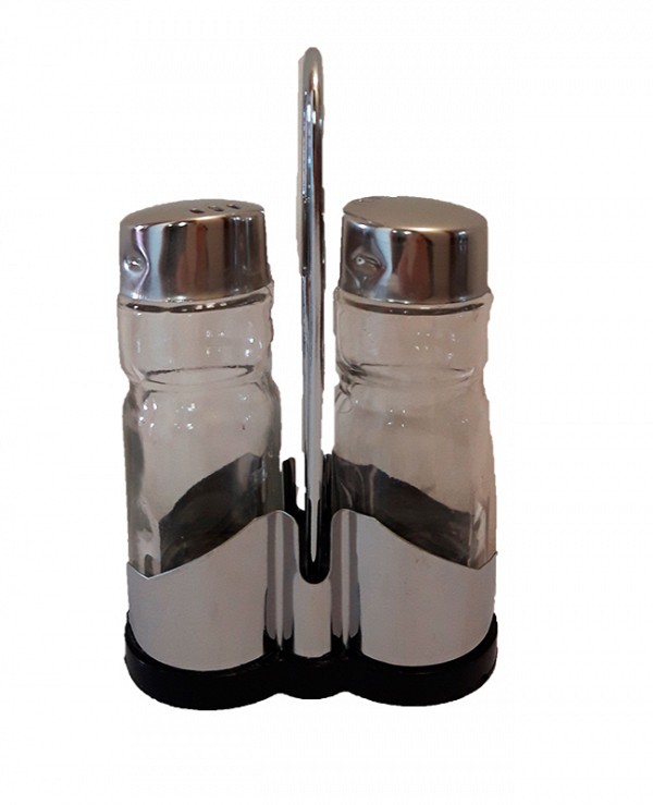 Σετ Αλατοπίπερο Με Μεταλλική Βάση