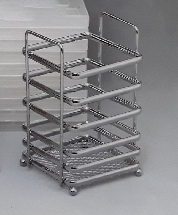 Κουταλοθήκη Μεταλλική Chrome 9x7x16cm