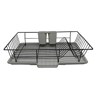 ΠΙΑΤΟΘΗΚΗ ΜΕΤΑΛΛΙΚΗ ΜΑΥΡΗ 48x30x11εκ.ANKOR