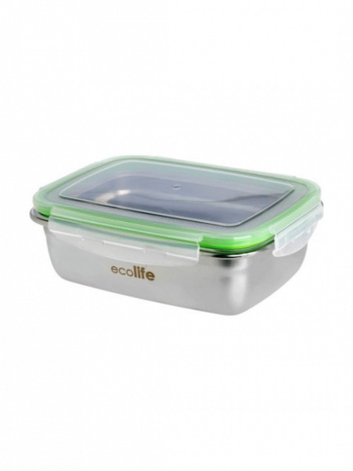 Ecolife Δοχείο Φαγητού Inox Πράσινο 850ml 33-FC-9084