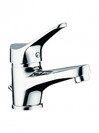 Pyramis Serra Αναμεικτική Μπαταρία Νιπτήρα Ασημί