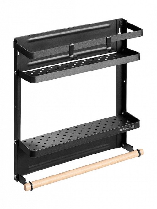 Navaris Βάση Οργάνωσης Κουζίνας Μεταλλική σε Μαύρο Χρώμα