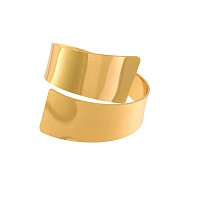 Δαχτυλίδι Πετσέτας Μεταλλικό Χρυσό Round Φ5 χ Η4.5cm Maripel  10105