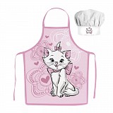 Disney Marie Aristocat cat  Σετ Δύο Τεμαχίων Παιδική Ποδιά + Καπέλο Σεφ