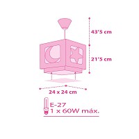 MoonLight Pink παιδικό φωτιστικό (63232S)