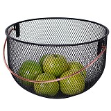 ΦΡΟΥΤΙΕΡΑ ΜΕΤΑΛΛΙΚΗ ΜΑΥΡΗ ΜΕ ΡΟΖ ΧΡΥΣΗ ΛΑΒΗ 30x19εκ.ANKOR