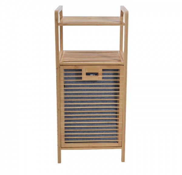 ΚΑΛΑΘΙ ΑΠΛΥΤΩΝ-ΡΑΦΙΕΡΑ ΜΠΑΜΠΟΥ ΜΕ ΓΚΡΙ ΥΦΑΣΜΑ 40x30x95 ANKOR