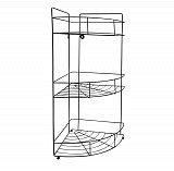 ΡΑΦΙΕΡΑ ΓΩΝΙΑ ΜΕΤΑΛΛΙΚΗ ΤΡΙΠΛΗ ΜΑΥΡΗ 22x22x52,5εκ.ANKOR