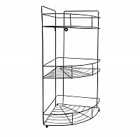 ΡΑΦΙΕΡΑ ΓΩΝΙΑ ΜΕΤΑΛΛΙΚΗ ΤΡΙΠΛΗ ΜΑΥΡΗ 22x22x52,5εκ.ANKOR