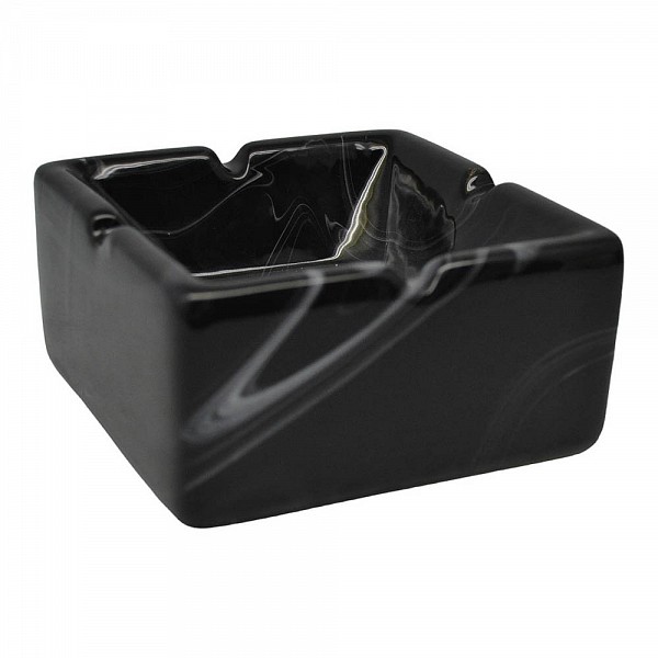 ΣΤΑΧΤΟΔΟΧΕΙΟ ΚΕΡΑΜΙΚΟ ΜΑΥΡΟ ΜΑΡΜΑΡΟ 10,3x10,3x5εκ.ANKOR