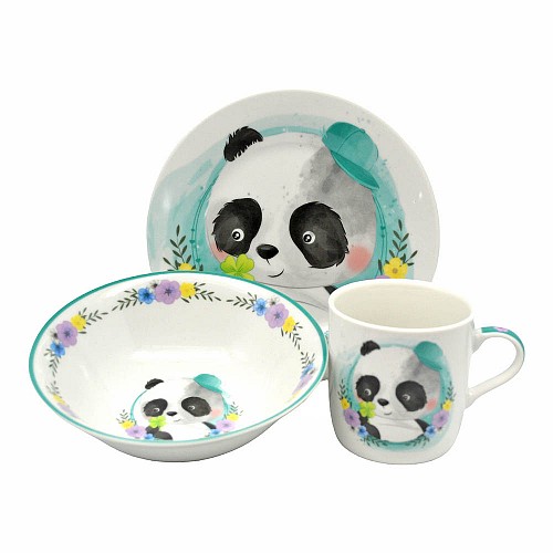 ΣΕΤ ΦΑΓΗΤΟΥ ΠΑΙΔΙΚΟ 3 ΤΕΜΑΧΙΩΝ ΠΟΡΣΕΛΑΝΙΝΟ ΖΩΑΚΙ ΠΑΝΤΑ ANKOR