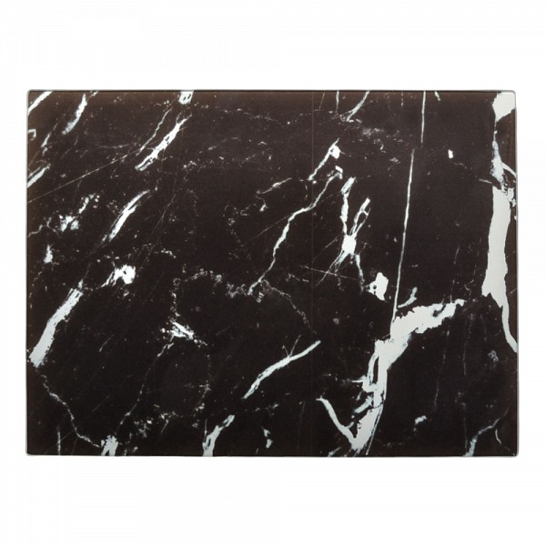 ΕΠΙΦΑΝΕΙΑ ΚΟΠΗΣ ΓΥΑΛΙΝΗ ΜΕ ΣΧΕΔΙΟ ΜΑΥΡΟΥ ΜΑΡΜΑΡΟΥ 40x30x0,4εκ. ANKOR