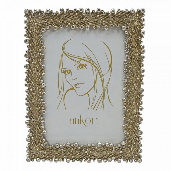 ΚΟΡΝΙΖΑ ΠΟΛΥΕΣΤΕΡΙΚΗ 10x15εκ. ΜΕ ΧΡΥΣΕΣ ΚΑΙ ΑΣΗΜΕΝΙΕΣ ΛΕΠΤΟΜΕΡΕΙΕΣ ANKOR