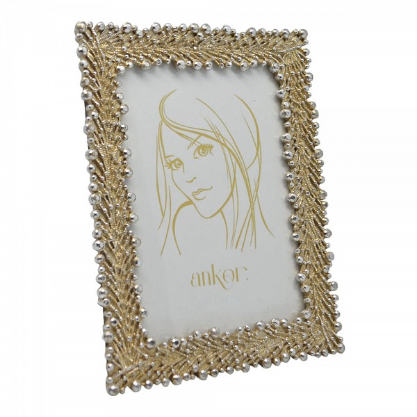 ΚΟΡΝΙΖΑ ΠΟΛΥΕΣΤΕΡΙΚΗ 10x15εκ. ΜΕ ΧΡΥΣΕΣ ΚΑΙ ΑΣΗΜΕΝΙΕΣ ΛΕΠΤΟΜΕΡΕΙΕΣ ANKOR