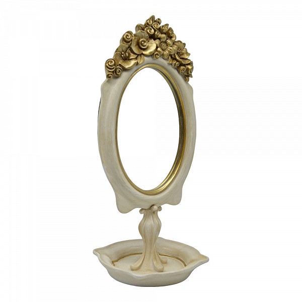 ΚΑΘΡΕΦΤΗΣ ΕΠΙΤΡΑΠΕΖΙΟΣ ΠΟΛΥΕΣΤΕΡΙΚΟΣ ΜΕ ΧΡΥΣΕΣ ΛΕΠΤΟΜΕΡΕΙΕΣ 14x12,5x30,5εκ.ANKOR