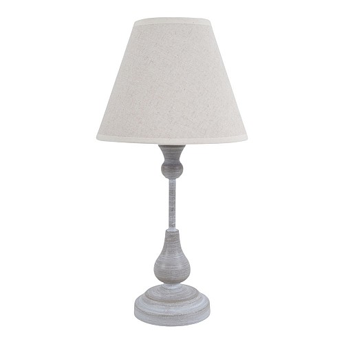 ΦΩΤΙΣΤΙΚΟ ΕΠΙΤΡΑΠΕΖΙΟ ΓΚΡΙ ΑΝΤΙΚΕ ΜΕ ΜΠΕΖ ΚΑΠΕΛΟ 19x19x37εκ.ANKOR