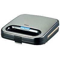 Τοστιέρα PRSM-40243 Primo 2Θέσεων Αντικολλητικές γκριλ πλάκες Golden Μαύρη-Inox