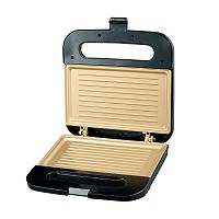 Τοστιέρα PRSM-40243 Primo 2Θέσεων Αντικολλητικές γκριλ πλάκες Golden Μαύρη-Inox