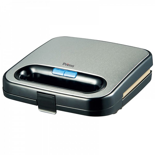 Τοστιέρα PRSM-40243 Primo 2Θέσεων Αντικολλητικές γκριλ πλάκες Golden Μαύρη-Inox