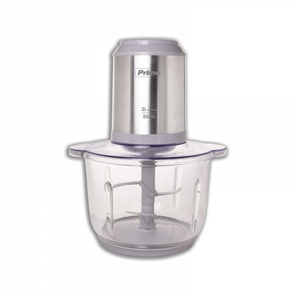 Πολυκόπτης PRFC-40486 500W 2L με γυάλινο μπωλ inox/γκρι  PRFC-40486