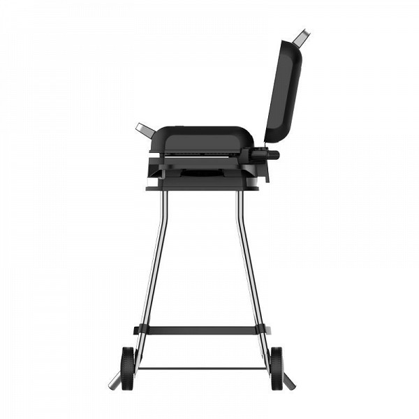 Μπάρμπεκιου PRBQ-40499 Primo Με σταντ 3050W Με πλαϊνά ράφια + καπάκι 41.8X37.3εκ. Μαύρο/Inox