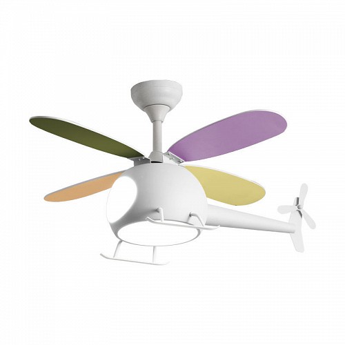Ανεμιστήρας Οροφής Helicopter PRCF-80679 Primo Kids Series DC 98εκ. Με Τηλεχειριστήριο LED 4Φτερά ΛευκόςPRCF-80679