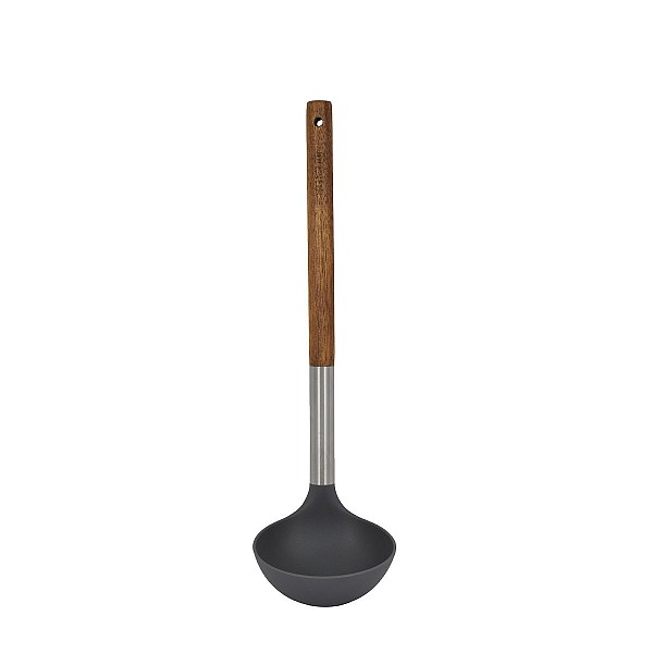 ESTIA ΚΟΥΤΑΛΑ ΒΑΘΙΑ STONE PBT 30cm ΜΕ ΞΥΛΙΝΗ ΛΑΒΗ