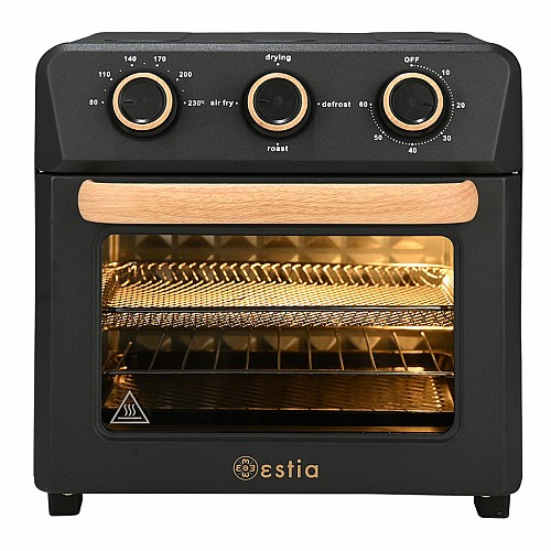 ESTIA Φριτέζα Αέρος OAK 1400W 12Lt με 4 Λειτουργίες Ψησίματος & Φούρνο Αέρος (Μαύρη)