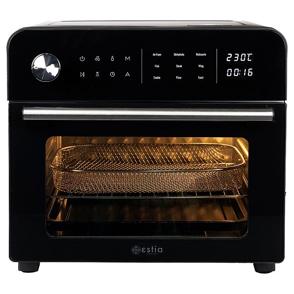 ESTIA ΦΡΙΤΕΖΑ ΑΕΡΟΣ - ΦΟΥΡΝΑΚΙ TITAN CHEF 1700w 23lt ΜΕ 9 ΠΡΟΓΡΑΜΜΑΤΑ ΜΑΓΕΙΡΕΜΑΤΟΣ