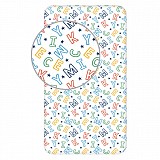 Disney Mickey  Letters fitted sheet 90x200 cm