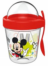 Disney Mickey  snack cup with lid and spoon 350 ml