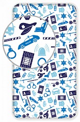 Police Police, fitted sheet 90x200 cm