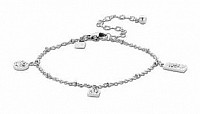 Victoria Silver-colored bracelet with white stones