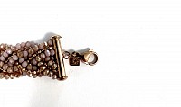 Victoria Pink beaded rose gold bracelet