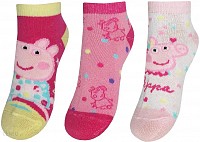 Peppa Pig childrens no-show socks 23-34