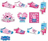 Peppa Pig childrens low cut socks 23-34