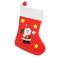 Christmas St. Nicholas i fireplace stocking, boot 47 cm